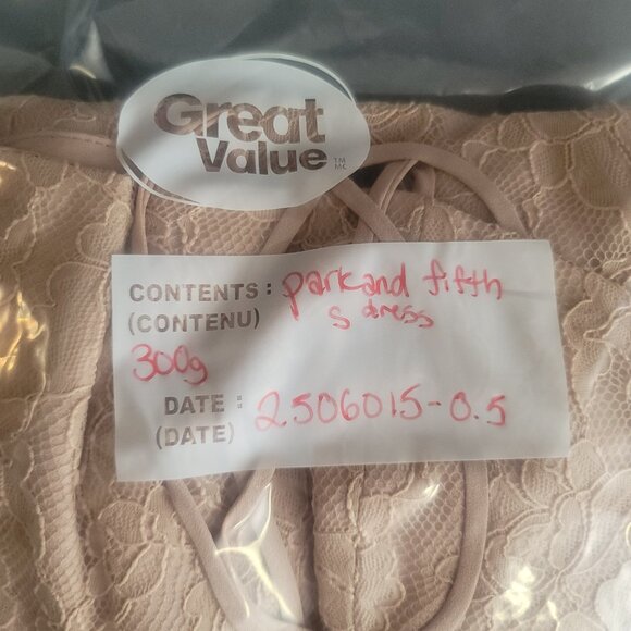 Park & Fifth Dress Womens S Champagne Beige Fitted Lace Adjustable Straps Formal - Picture 14 of 14